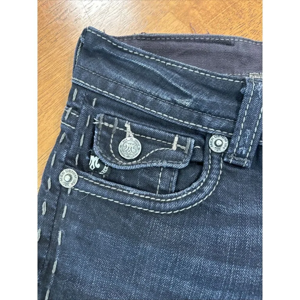 Mek Denim USA Jeans Men's Size 27/34 Geneva Cigarette Distressed